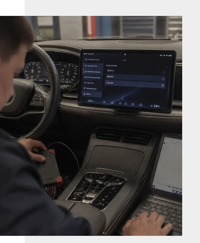 Русификация автомобиля BYD HAN для эксплуатации в Черемхове